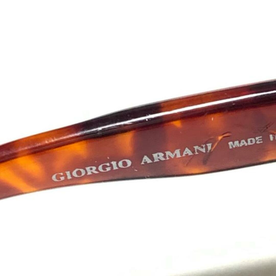 Giorgio Armani(ジョルジオアルマーニ)のGIORGIOARMANI(ジョルジオアルマーニ) サングラス - 481/A ダークブラウン×シルバー×マルチ プラスチック×金属素材 レディースのファッション小物(サングラス/メガネ)の商品写真