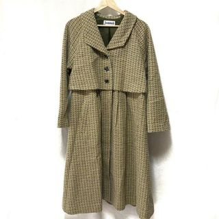 ホコモモラ(Jocomomola)のJOCOMOMOLA(ホコモモラ) コート サイズ40 XL レディース美品  - 黒×ダークイエロー×ダークブラウン 長袖/秋/冬(その他)