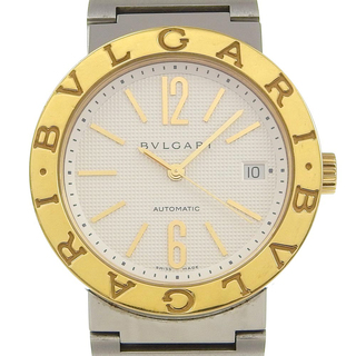 ブルガリ(BVLGARI)の【BVLGARI】ブルガリ ブルガリブルガリ BB38SG ステンレススチール 自動巻き メンズ 白文字盤 腕時計(腕時計(アナログ))
