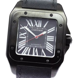 カルティエ(Cartier)のカルティエ CARTIER WSSA0006 サントス100 カーボンウォッチ 自動巻き メンズ _813278(腕時計(アナログ))