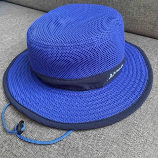 エーグル(AIGLE)のAIGLE エーグル  メッシュ　ハット　キッズ　フリーサイズ　ブルー(帽子)