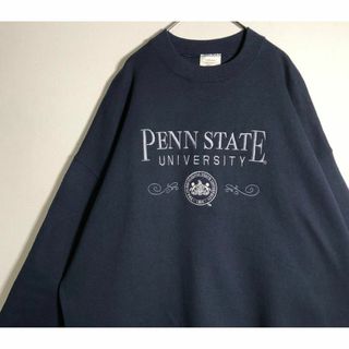 USA製　ペンステート大学　カレッジ刺繍　裏起毛　スウェット(スウェット)