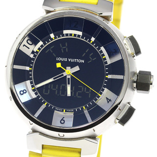 ルイヴィトン(LOUIS VUITTON)のルイ・ヴィトン LOUIS VUITTON Q118F タンブール インブラック クォーツ メンズ 保証書付き_810463(腕時計(アナログ))