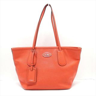 コーチ(COACH)のCOACH(コーチ) トートバッグ - 33954 オレンジ タクシージップ24クロスグレイントートバッグ レザー(トートバッグ)