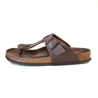 ビルケンシュトック(BIRKENSTOCK)のBIRKEN STOCK(ビルケンシュトック) サンダル 43 メンズ - ダークブラウン 合皮(サンダル)