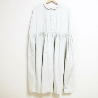 ネストローブ(nest Robe)のnest Robe(ネストローブ) ワンピース サイズF レディース - グレーベージュ 長袖/ロング 綿(その他)