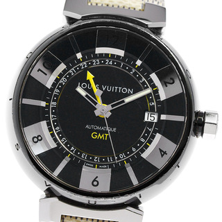 ルイヴィトン(LOUIS VUITTON)のルイ・ヴィトン LOUIS VUITTON Q113K タンブールインブラック GMT デイト 自動巻き メンズ _810855(腕時計(アナログ))