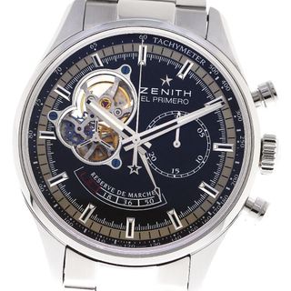 ゼニス ZENITH 03.2080.4021 エルプリメロ クロノマスター オープン パワーリザーブ 自動巻き メンズ 良品 _811293