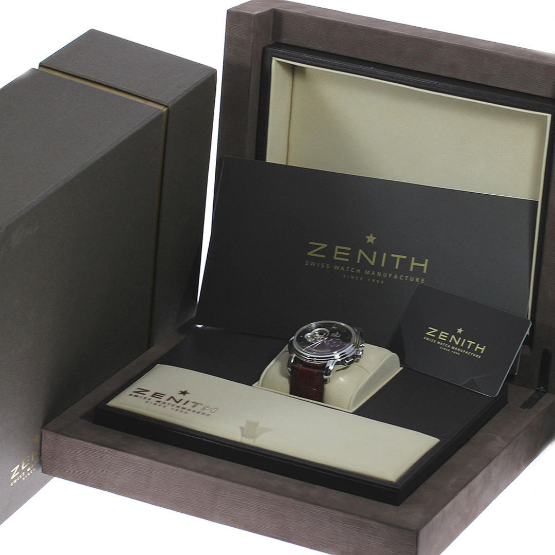 ZENITH(ゼニス)のゼニス ZENITH 03.1260.4021 クロノマスター XXTオープン エルプリメロ 自動巻き メンズ 箱・保証書付き_810805 メンズの時計(腕時計(アナログ))の商品写真