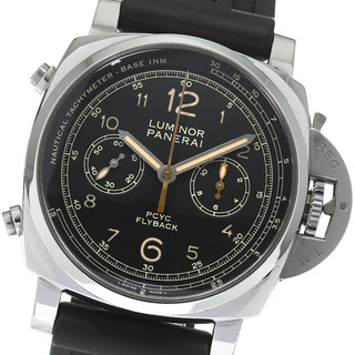 パネライ(PANERAI)のパネライ PANERAI PAM00653 ルミノール 1950 PCYC 3デイズ クロノ フライバック アッチャイオ 手巻き メンズ 箱・保証書付き_810056(腕時計(アナログ))