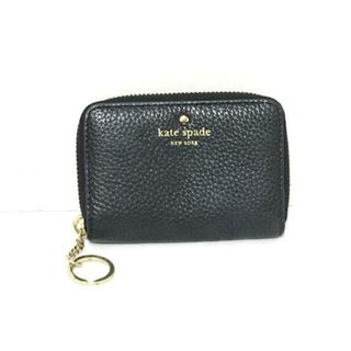 ケイトスペードニューヨーク(kate spade new york)のKate spade(ケイトスペード) コインケース PWRU4937 黒 ラウンドファスナー/キーリング付き レザー(コインケース)