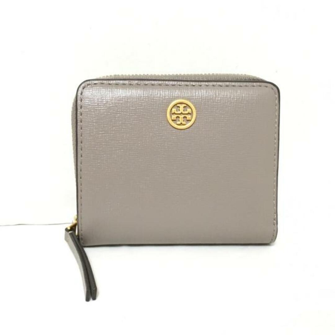 Tory Burch(トリーバーチ)のTORY BURCH(トリーバーチ) 2つ折り財布 グレージュ レザー レディースのファッション小物(財布)の商品写真