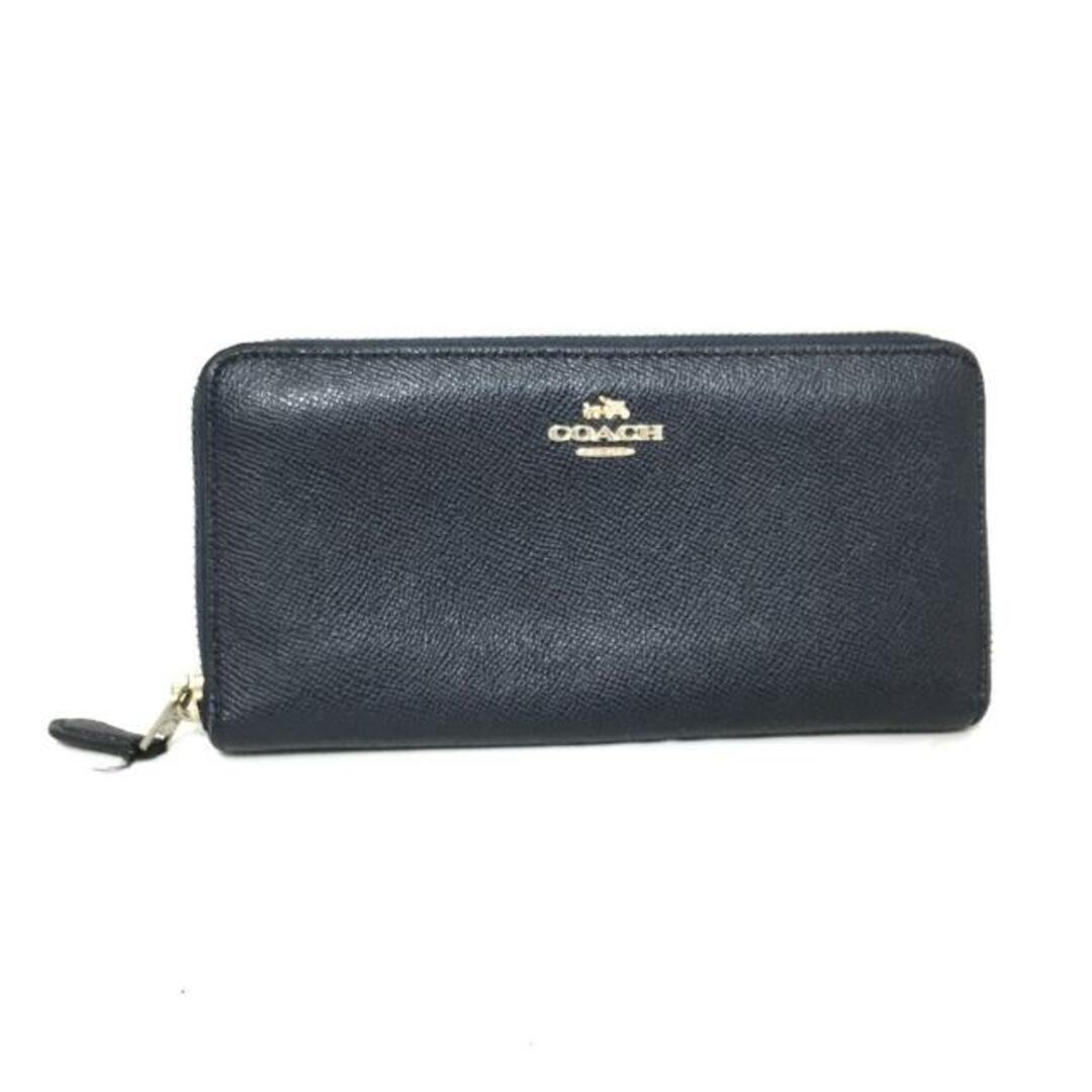 COACH(コーチ)のCOACH(コーチ) 長財布 アコーディオン ジップ ウォレット 58857 ダークネイビー ラウンドファスナー レザー レディースのファッション小物(財布)の商品写真