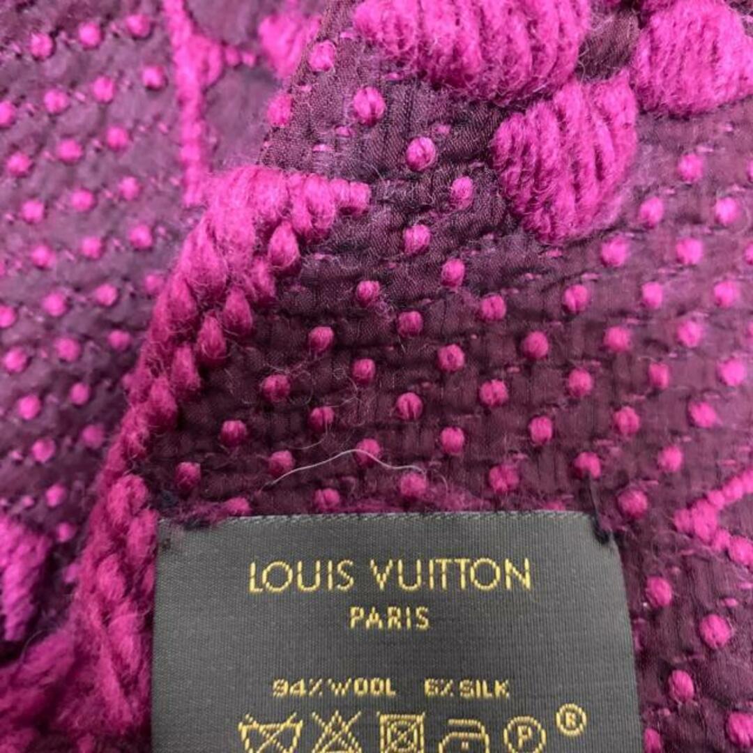 LOUIS VUITTON(ルイヴィトン)のLOUIS VUITTON(ルイヴィトン) マフラー エシャルプ・ロゴマニア M75503 スリーズ ウール94％×シルク6％ レディースのファッション小物(マフラー/ショール)の商品写真