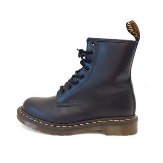 ドクターマーチン(Dr.Martens)のDr.Martens(ドクターマーチン) ショートブーツ 35 EU レディース美品  - 黒 レースアップ レザー(ブーツ)