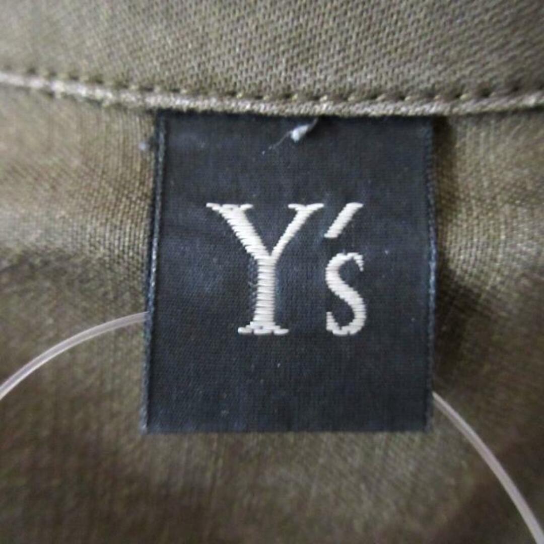 Y's(ワイズ)のY's(ワイズ) ワンピース サイズ1 S レディース - カーキ 開襟/半袖/ロング/ダメージ加工 麻、テンセル レディースのワンピース(その他)の商品写真