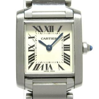 カルティエ(Cartier)のCartier(カルティエ) 腕時計 タンクフランセーズSM W51008Q3 レディース SS アイボリー(腕時計)