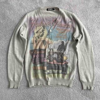 HYSTERIC GLAMOUR - HYSTERIC GLAMOUR カーディガン　グレー