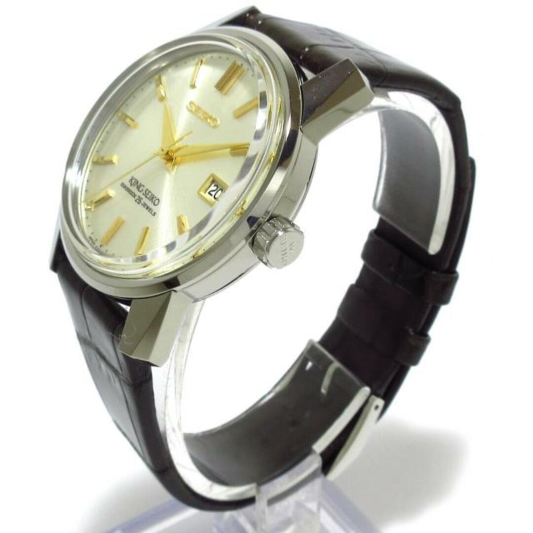 SEIKO(セイコー)のSEIKO(セイコー) 腕時計新品同様  キングセイコー 6L35‐00F0/SDKA003 メンズ KSK復刻デザイン/限定1700本/革ベルト シャンパンゴールド メンズの時計(その他)の商品写真