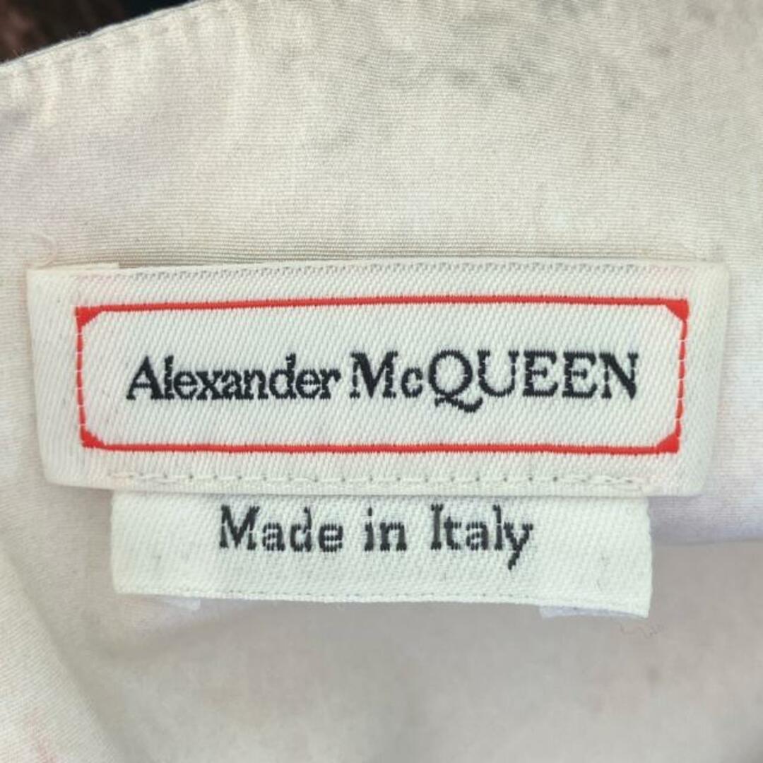 Alexander McQueen(アレキサンダーマックイーン)のALEXANDER McQUEEN(アレキサンダーマックイーン) ワンピース サイズ38 L レディース 黒×ピンク×白 ノースリーブ レディースのワンピース(その他)の商品写真