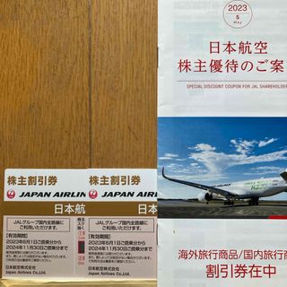 ジャル(ニホンコウクウ)(JAL(日本航空))の日本航空　優待券2枚+海外、国内旅行商品割引券(その他)