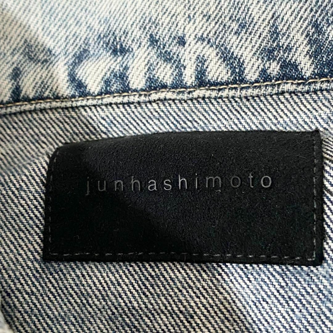 junhashimoto(ジュンハシモト)のB12533 ジュンハシモト　4thクラッシュデニムジャケット　ライトブルー3 メンズのジャケット/アウター(Gジャン/デニムジャケット)の商品写真