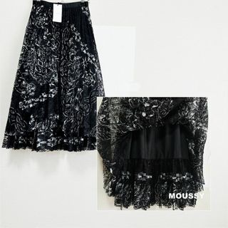 moussy - 【MOUSSY】BANDANA LACE PLEATS スカート タグ付未使用