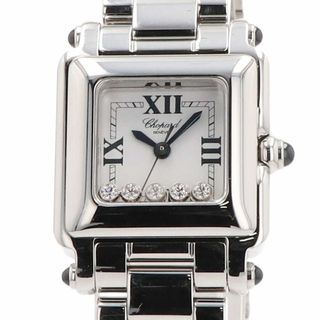 ショパール(Chopard)のショパール ハッピースポーツ 5Pダイヤ 27/8893-23 クォーツ レディース 【中古】(腕時計)