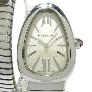 BVLGARI - BVLGARI(ブルガリ) 腕時計 セルペンティトゥボガス SP35S レディース SS/ギョーシェ・ソレイユ オパラインダイアル/ピンクルベライト(竜頭) シルバー