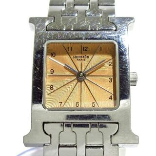 エルメス(Hermes)のHERMES(エルメス) 腕時計 Hウォッチ HH1.210 レディース SS ピンクベージュ(腕時計)