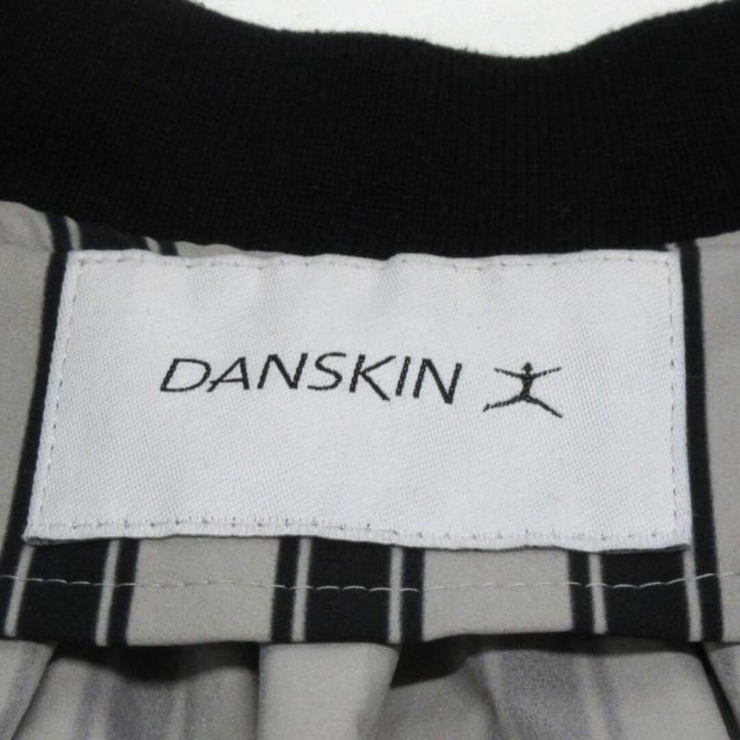 DANSKIN(ダンスキン) パーカー サイズL レディース DARK3933 白×黒 ギャザー/ストライプ/ジップアップ レディースのトップス(パーカー)の商品写真