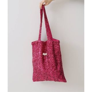 新品【Uhr / ウーア】別注Spangle Tote Bag ピンク