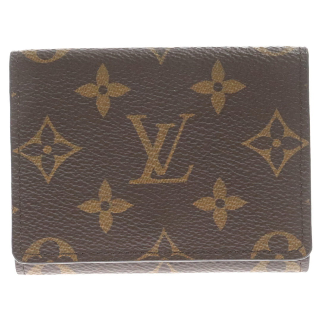 LOUIS VUITTON(ルイヴィトン)のLOUIS VUITTON ルイヴィトン モノグラム アンヴェロップ カルト ドゥ ヴィジット カードケース 名刺入れ M63801 ブラウン メンズのファッション小物(名刺入れ/定期入れ)の商品写真