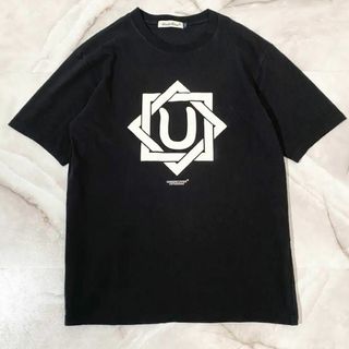 UNDERCOVER - A12528 アンダーカバー　八芒星ロゴTシャツ　ブラック　3