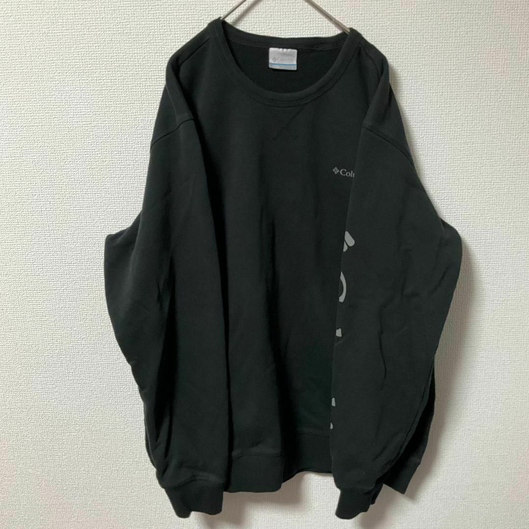 Columbia(コロンビア)の90s 古着 Columbia スウェット L 袖ロゴ 胸ロゴ ゆるだぼ メンズのトップス(スウェット)の商品写真