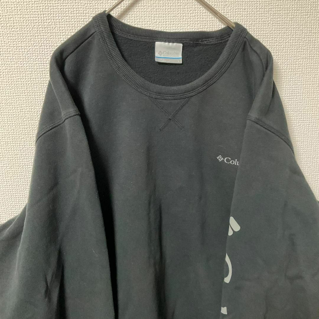 Columbia(コロンビア)の90s 古着 Columbia スウェット L 袖ロゴ 胸ロゴ ゆるだぼ メンズのトップス(スウェット)の商品写真