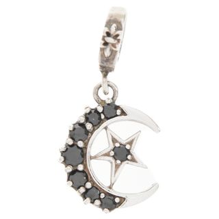 Loree Rodkin ローリーロドキン MEDIUM CRESCENT MOON STAR PENDANT クレセントムーン スター ペンダント P080A-886 シルバー