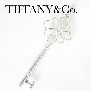 ティファニー(Tiffany & Co.)のティファニー TIFFANY SV ダイヤモンド フラワー キー トップ(ネックレス)