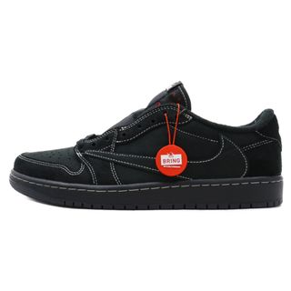 ナイキ(NIKE)のNIKE ナイキ ×TRAVIS SCOTT AIR JORDAN 1 LOW OG SP BLACK PHANTOM トラヴィススコット エアジョーダン1ブラックファントム ローカットスニーカー US10/28.0cm DM7866-001(スニーカー)