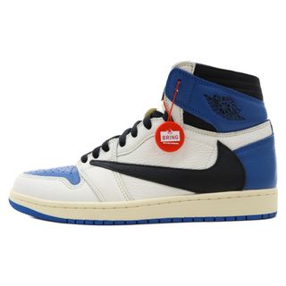 ナイキ(NIKE)のNIKE ナイキ ×TRAVIS SCOTT FRAGMENT DESIGN 1 HIGH OG SP DH3227-105 トラヴィス スコット フラグメント エアジョーダン1 ハイカットスニーカー US9.5/27.5cm(スニーカー)