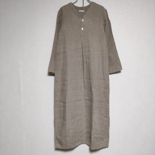 フォグリネンワーク(fog linen work)のfog linen work リネン ドレス ワンピース ベージュ レディース フォグリネンワーク【中古】4-0407M∞(その他)