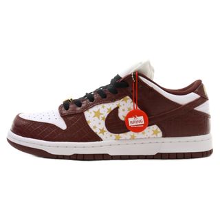 ナイキ(NIKE)のNIKE SB ナイキエスビー ×SUPREME DUNK LOW OG QS DH3228-103 シュプリーム ダンク ローカットスニーカー ブラウン/ホワイト US8.5/26.5cm(スニーカー)