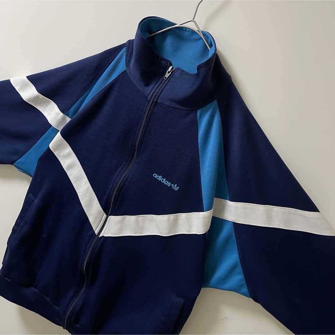 90s美品】アディダス刺繍トラックジャケット古着ジャージトップ 90s美品】アディダス刺繍トラックジャケット古着ジャージトップ