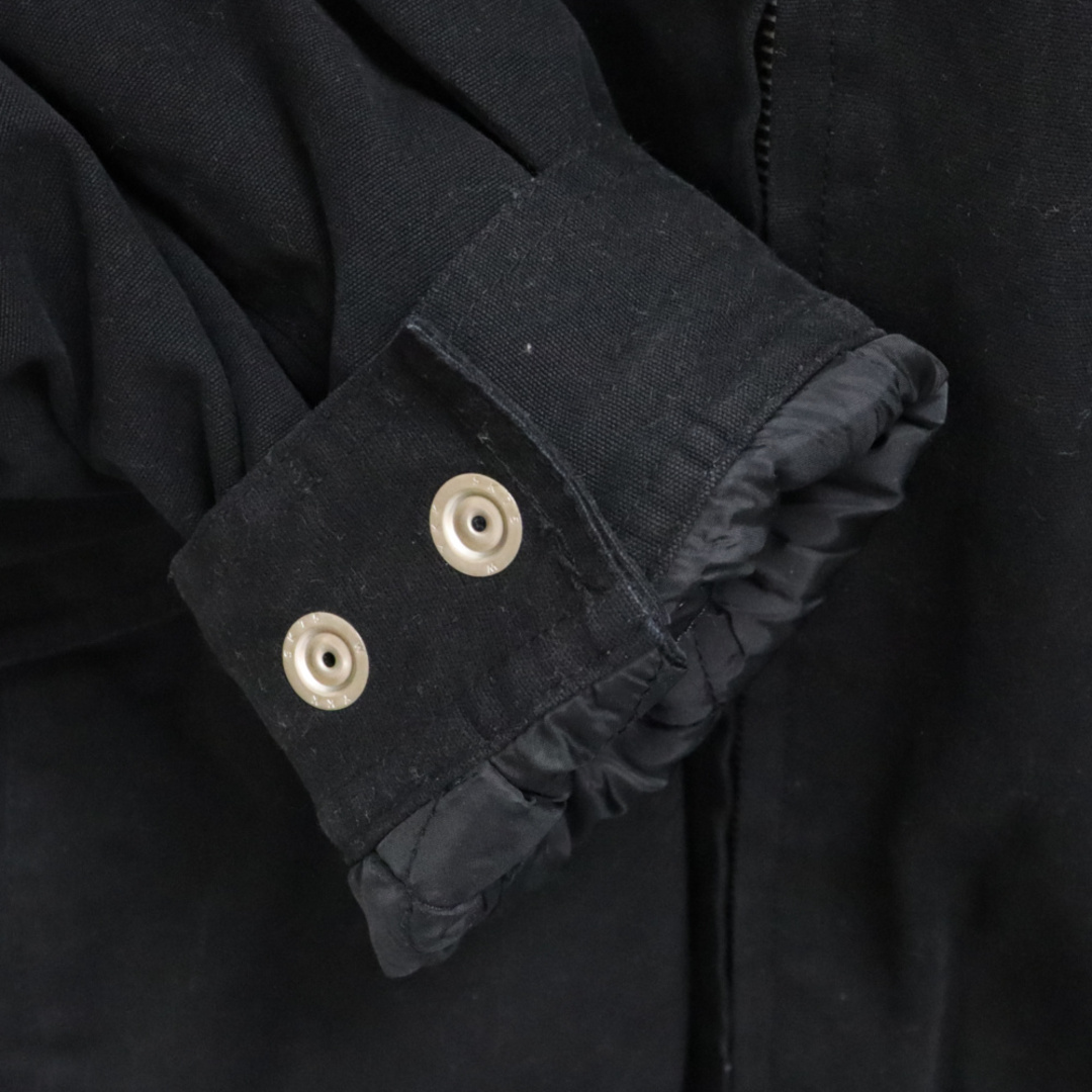 Supreme(シュプリーム)のSUPREME シュプリーム 23AW Leather Collar Utility Jacket レザーカラー ユーティリティ ジップアップジャケット ブラック メンズのジャケット/アウター(フライトジャケット)の商品写真