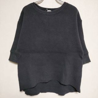 BEAUTY&YOUTH UNITED ARROWS - ROKU 6 BEAUTY&YOUTH 6B THERMAL CN 6SL サーマル Ｔシャツ カットソー ネイビー レディース ロクビューティアンドユース【中古】4-0407S∞