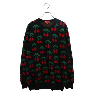 シュプリーム(Supreme)のSUPREME シュプリーム 14AW Cherries Sweater チェリーニットセーター ブラック/レッド(ニット/セーター)