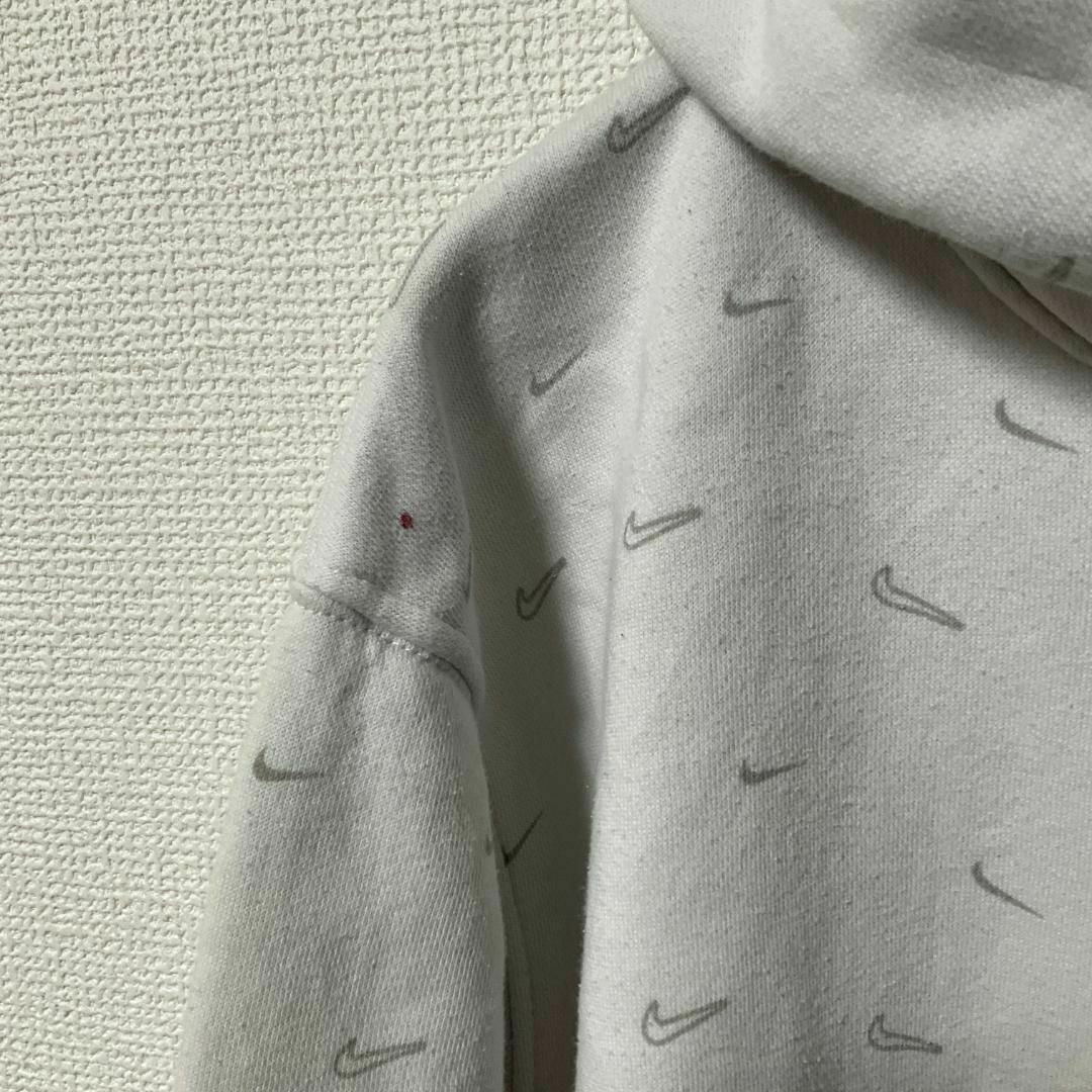 NIKE(ナイキ)の90s 古着 NIKE パーカー フーディー M 総柄 刺繍ロゴ ゆるだぼ メンズのトップス(パーカー)の商品写真