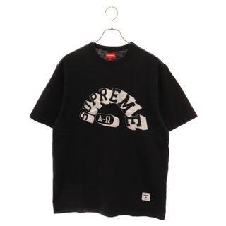 シュプリーム(Supreme)のSUPREME シュプリーム 21AW ALPHA OMEGA S/S TOP フロントロゴ刺繍 半袖Tシャツ ブラック(Tシャツ/カットソー(半袖/袖なし))