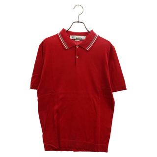 ジョンスメドレー(JOHN SMEDLEY)のJOHN SMEDLEY ジョンスメドレー コットン生地 ニットポロシャツ ニットポロ 半袖 レッド(ポロシャツ)