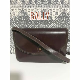 バリー(Bally)のBALLY バリー ヴィンテージ レザー ショルダーバッグ ハンドバッグ 茶色(ショルダーバッグ)